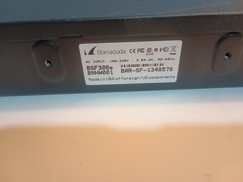 Barracuda Networks BAR-SF-958830 BSF300A Email Security Gateway 300 Firewall - Picture 6 of 8