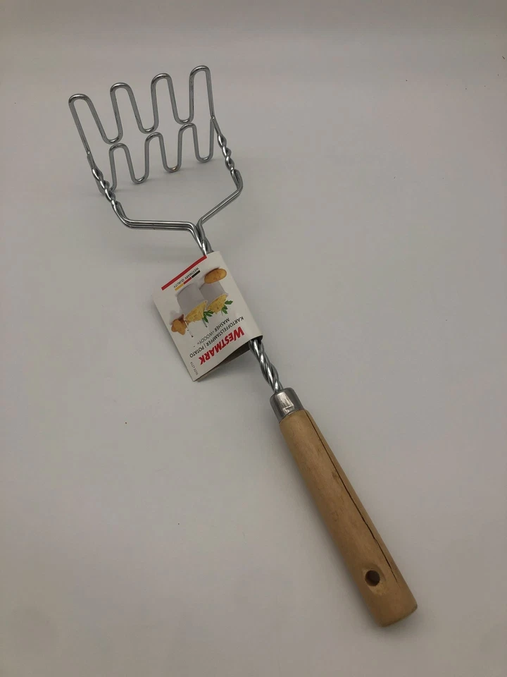 Westmark schiacciapatate 34 cm, acciaio inossidabile/legno, argento/marrone c... - Immagine 3 di 4