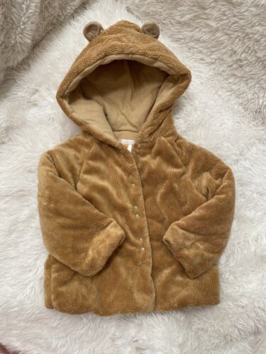 Anne Geddes 5T cutest teddy bear jacket toddler GUC RARE HTF vintage brown fur - Afbeelding 1 van 5