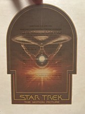 Vintage 1979 Star Trek the Motion Picture USS Enterprise Iron On Transfer