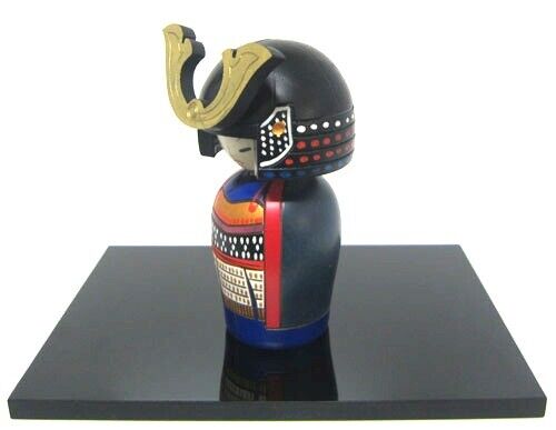 Sosaku Kokeshi Puppe Basteln von Usaburo ""Taishou Krieger Samurai"" Holzspielzeug Japan - Bild 3 von 5