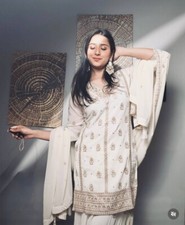 Women  Girls Wear Heavy Faux Georgette Palazzo Suit With Dupatta For Women