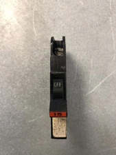Federal Pacific NC115 1pole 15amps thin type * Tested and Functional *
