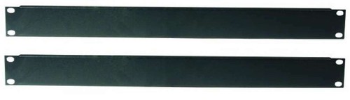 2x 1 HE U Rackblende Stahl Frontplatte Rackpanel Rack Blende 19" Blindplatte - 第 1/6 張圖片