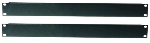 2x 1 HE U Rackblende Stahl Frontplatte Rackpanel Rack Blende 19" Blindplatte - Bild 1 von 6