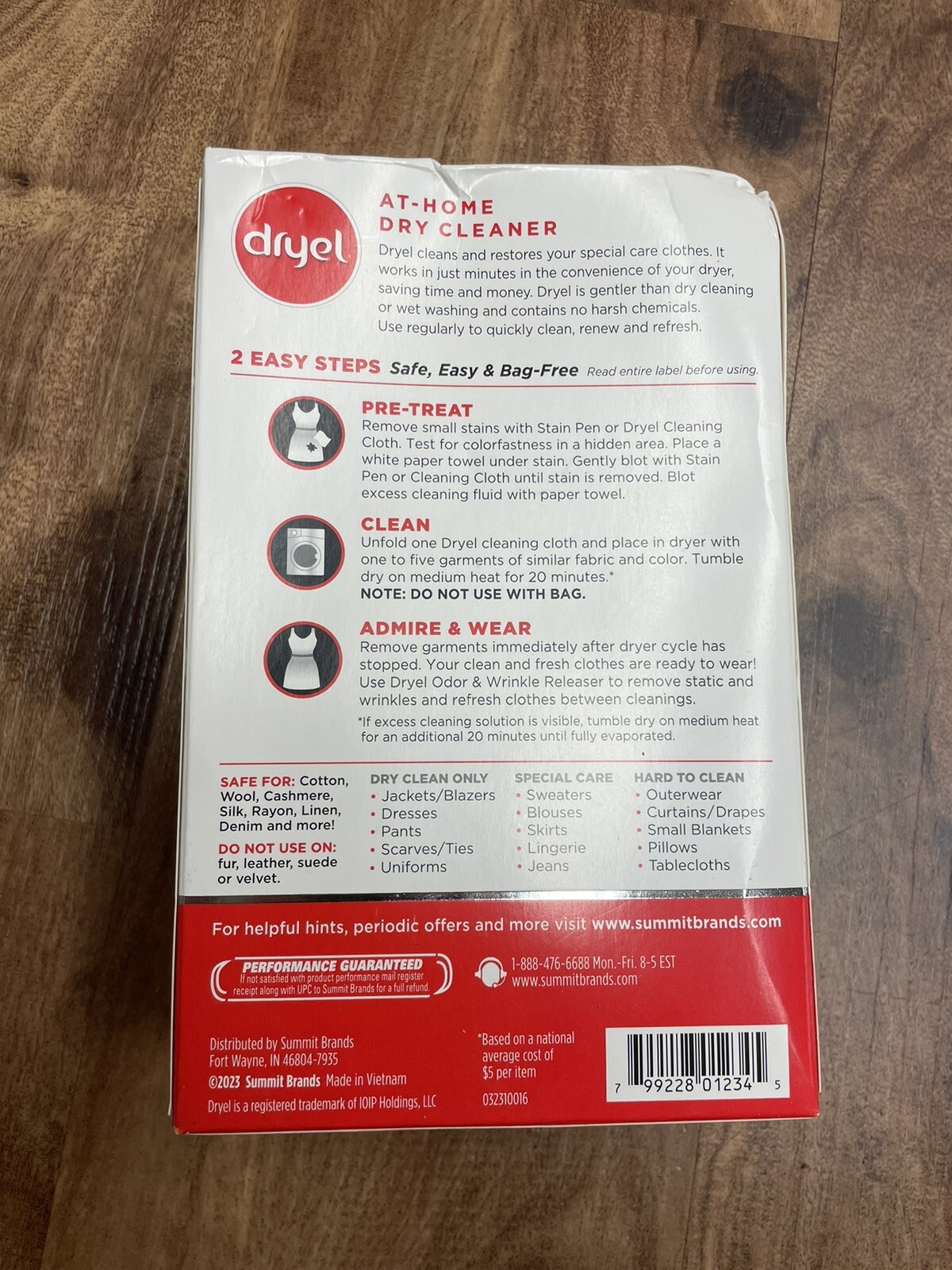 Dryel At Home Dry Cleaner Starter Kit with 6 Cleaning Cloths