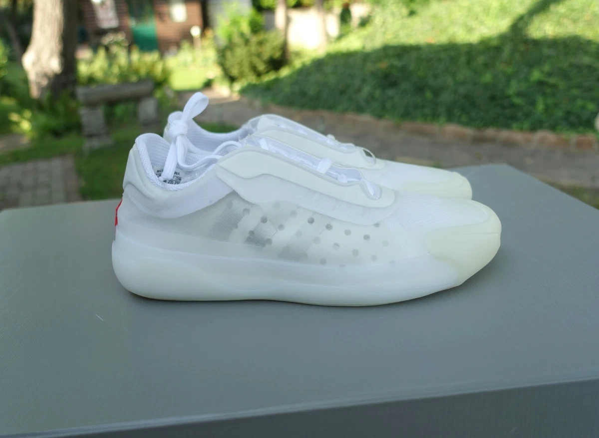 PRADA X ADIDAS SHOES 38 shoe sneaker sneakers luna rossa white red stripe