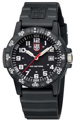 Luminox Leatherback Sea Turtle 44mm Black Rubber Band with Black Stainless Steel