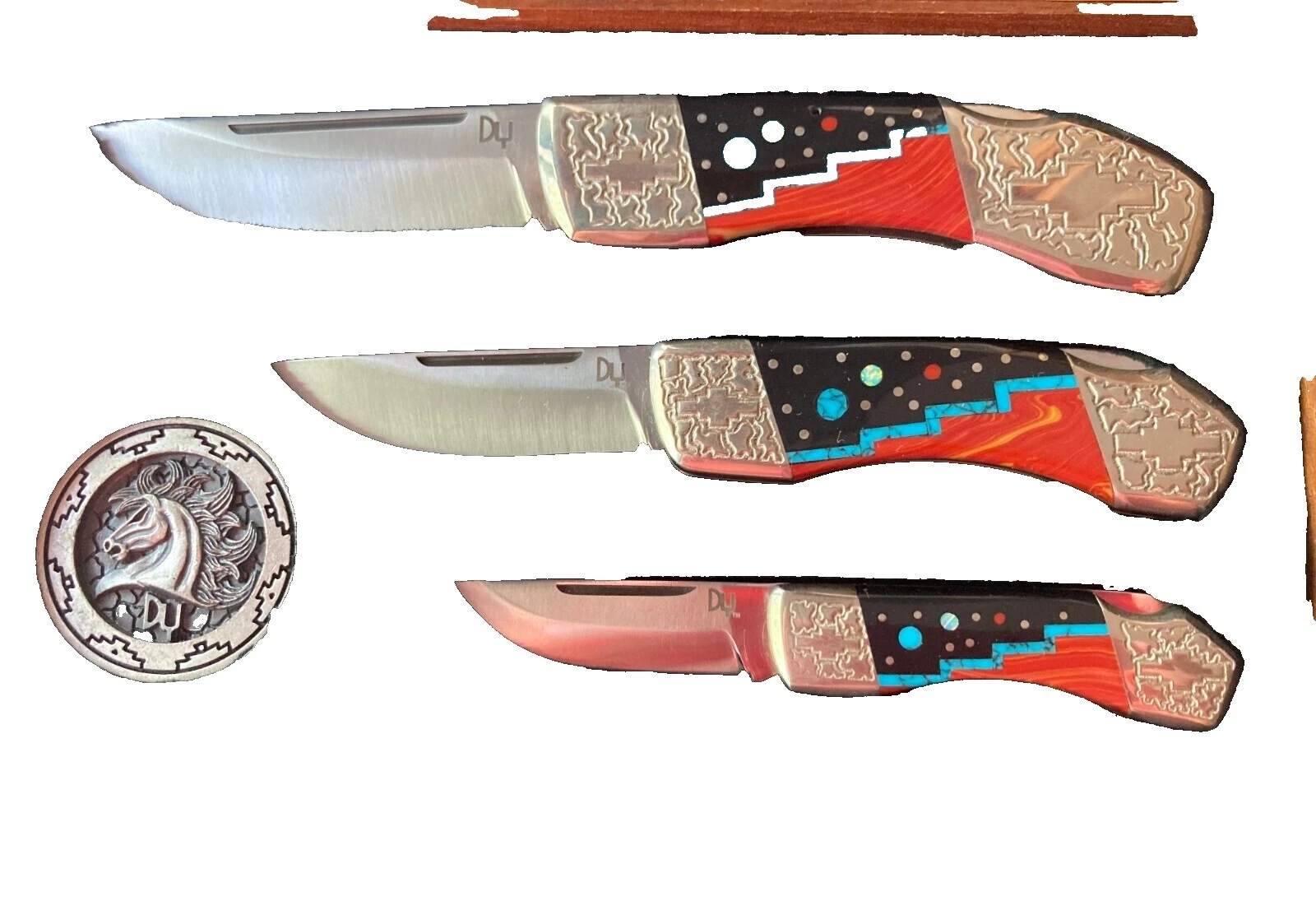 Multi personalizado modernos de colección y cuchillos plegables hechos a mano 1 Hojas