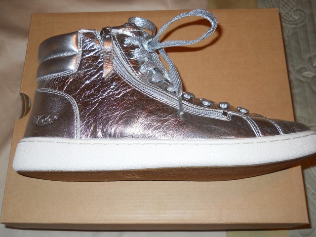 ugg olive metallic sneaker