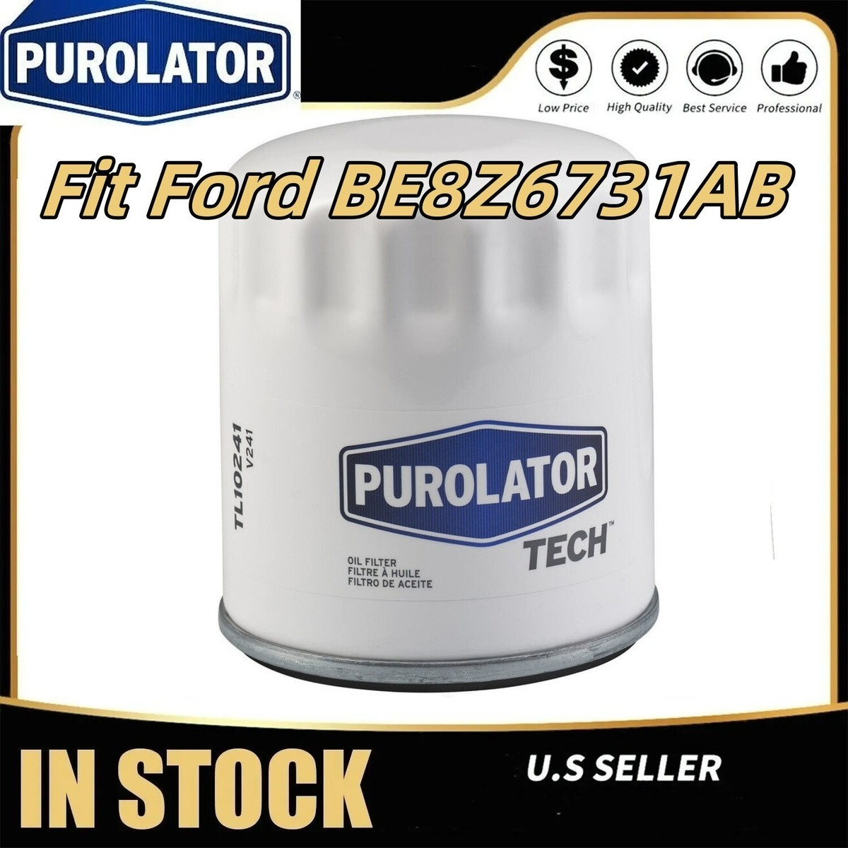 Purolator OEM FL910S Engine Oil Filter For Ford BE8Z6731AB | eBay
