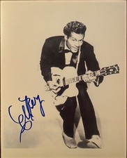 Chuck Berry Signed Autographed Photo With COA Johnny B Goode Rock N Roll Music