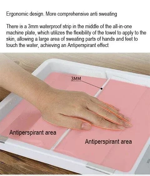 Hyperhidrosis Machine Iontophoresis Against Excessive Sweating Sweaty Hands Feet - Image 2 of 4