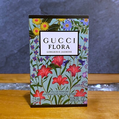 Gucci Flora Gorgeous Jasmine Eau De Parfum EDP Sample Spray .05 fl oz/ 1.5 ml