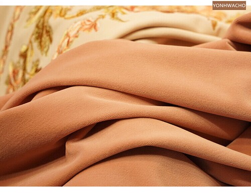 flannel thick pink embroidered velvet cloth blackout curtain valance panel C607 - Picture 10 of 12