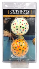 ARAMITH CUTSHOTS TRAINING CUE BALL - 2-Ball Set Version 2 Star Blue - ARCTSH-2