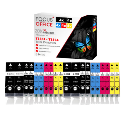 20x TINTE PATRONEN für Epson XP-530 XP-540 XP-645 XP-830 XP-630 XP-635 XP-640 