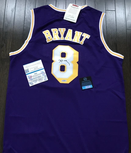 Kobe Bryant Lakers Signed Autographed NBA Hardwood Classics Dry-Fit Jersey W/COA