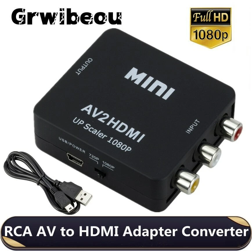 Cooligg RCA to HDMI Female Converter Composite CBS Video Adapter - AV2HDMI - Image 2 of 3