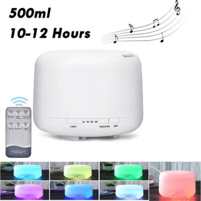 Aroma Essential Oil Diffuser Ultrasonic Air LED Aromatherapy Humidifier Purifier