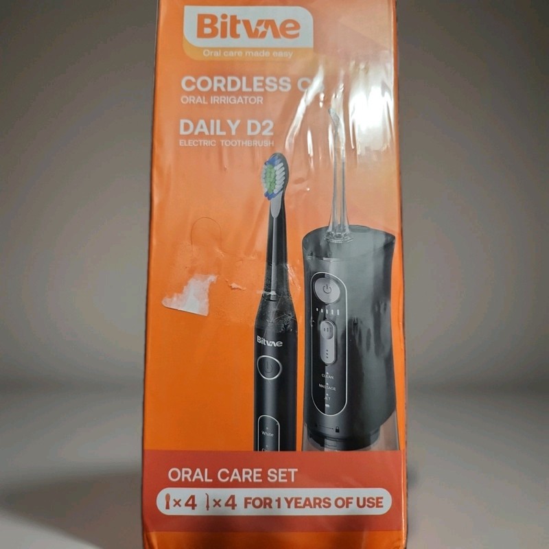 BitvAe, Cordless C-5 D2 ORAL CARE SET REPLACEABLE BRUSH HEADS/ NOZZLES INCLUDED