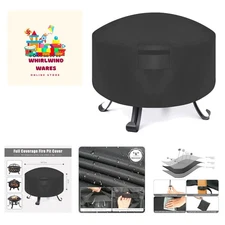 Firepit Covers Round for 68 inch Waterproof 600D Heavy Duty Outdoor Patio Fir...