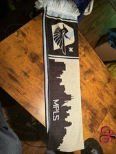 Minnesota United FC Scarf Double Sided Ruffneck Light Blue Loon Twin Cities