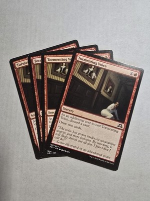 Tormenting Voice x4 Shadows over Innistrad 4x Playset Magic the Gathering MTG