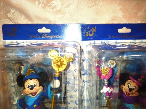 Disney Resort Mickey & Minnie SET Figurine Figure 10th Anniversary Limited w/Box - Picture 2 of 3