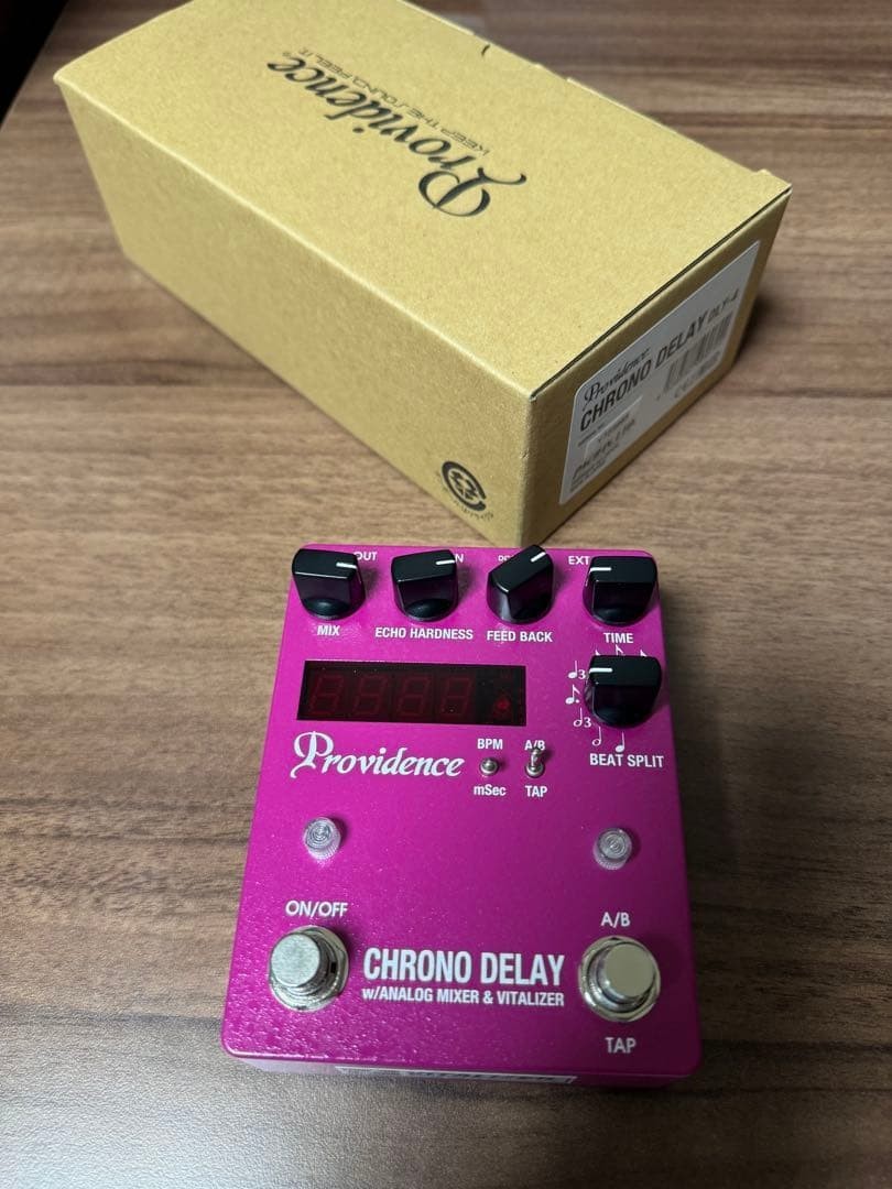 Providence DLY-4 CHRONO DELAY Digital Guitar Effect Pedal Tap Tempo MIDI