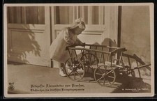 Princess Alexandrine as Child with Handcart, Postcard