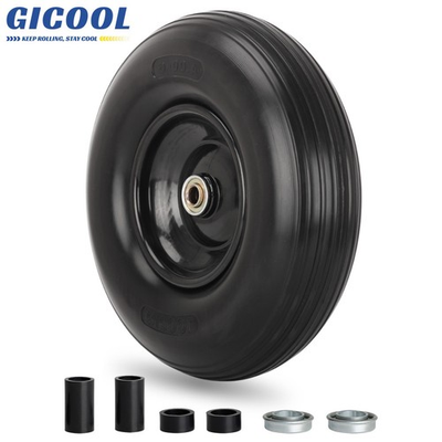 #ad 13 x 4.00 6 Flat free Solid Tire amp; Wheel for Wheelbarrow Garden Wagon Cart $26.99