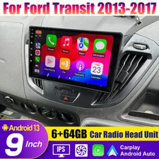 9" Wireless Carplay Android Auto Head Unit Stereo Radio For Ford Transit 2013-17