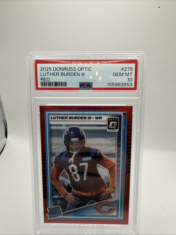 2025 Donruss Optic Luther Burden 111 Red Rc /149