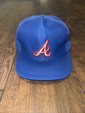 VTG Atlanta Braves Snapback Hat MLB Baseball Universal Industries Blue Cap
