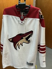 J30 Reebok NHL Jersey Arizona Coyotes Team White AZ Size Large Phoenix 2000s