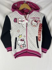 Hello kitty and friends Girls bomber jacket Medium 7/8 black pink tokyo NWT