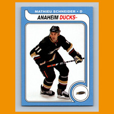 Mathieu Schneider #113 2008-09 O-Pee-Chee 1979-80 Retro Anaheim Ducks Hockey NHL