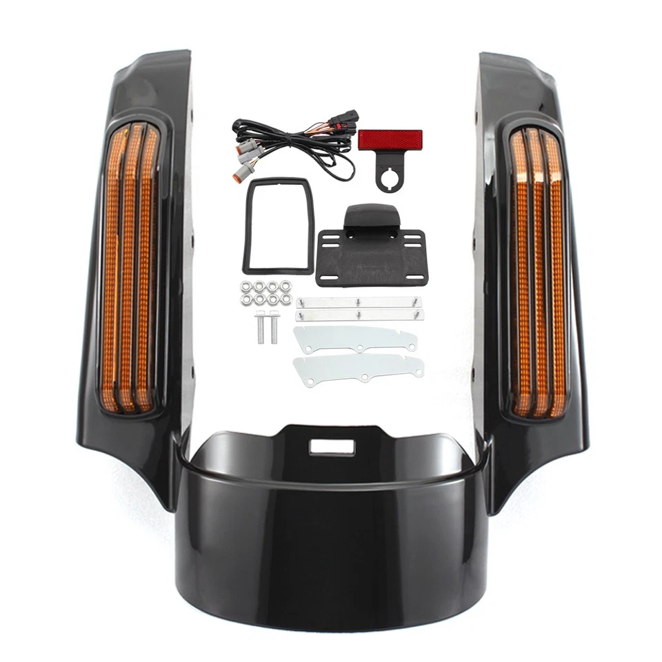 Rear Fender extended w/ Light Fit for Harley Touring Road King Road Glide Fascia - Изображение 4 из 4