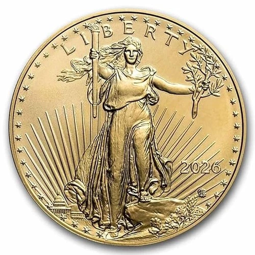 2026 American Gold Eagle $5 1/10 oz Brilliant Uncirculated With Certificate