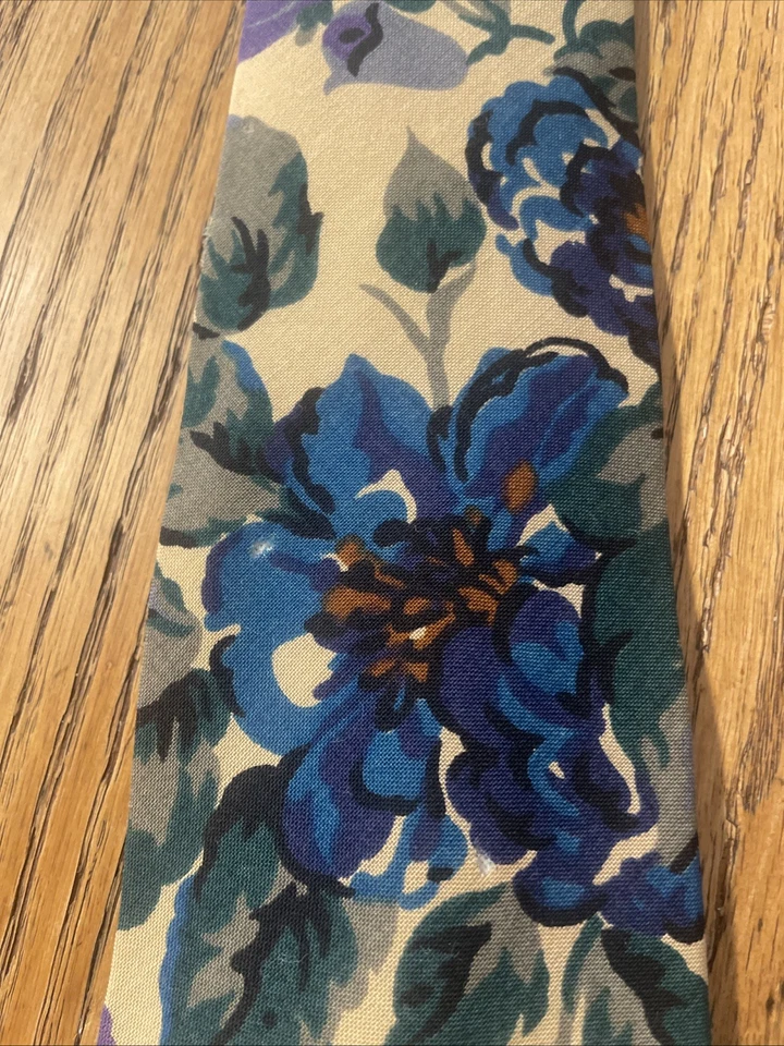 Corbata floral 100 % lana Liberty Of London Varuna vintage usada en excelente estado para hombre Reino Unido Foto 4 de 4