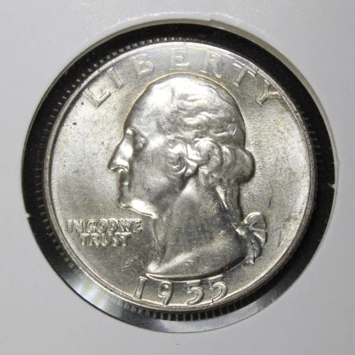 1955-D Washington Quarter Gem BU - Brilliant luster - FREE FAST SHIPPING