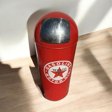 Vintage  Texaco Gasoline Trash Can 29” Tall