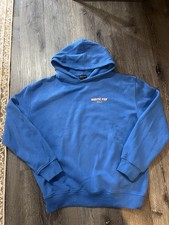 White Fox Hoodie vol.3 Blue With Peach Text