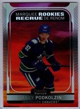 2021-22 O-Pee-Chee Platinum  Vasily Podkolzin Rookie Sunset Card # 297. rookie card picture