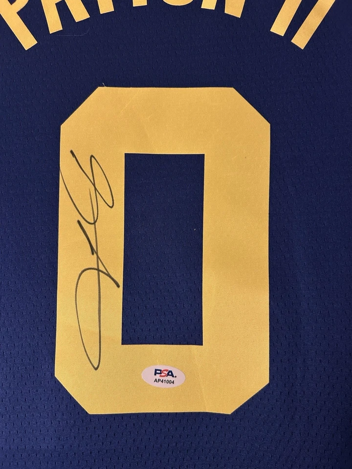 Gary Payton ii Signed Golden State Warriors Jersey Autographed PSA/DNA - Image 3 of 4