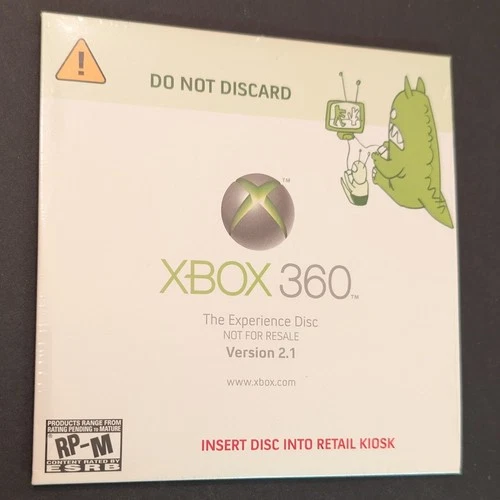 Promotional-Only Xbox 360 The Experience Disc Version 2.1 Retail Kiosk Demo RARE