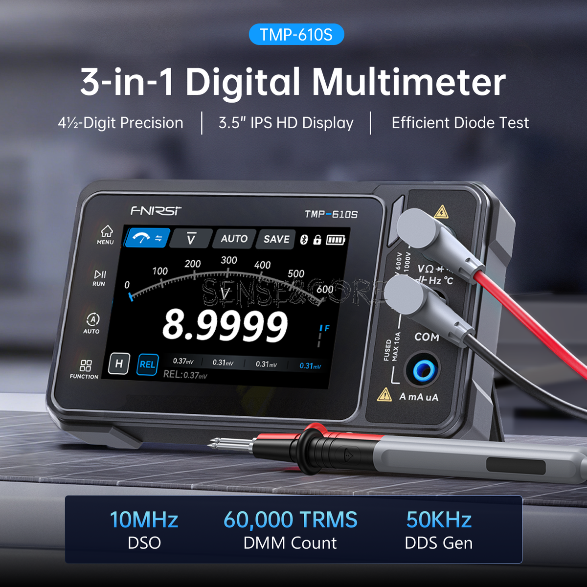 FNIRSI TMP610S 3IN1 Digital Multimeter Oscilloscope Signal