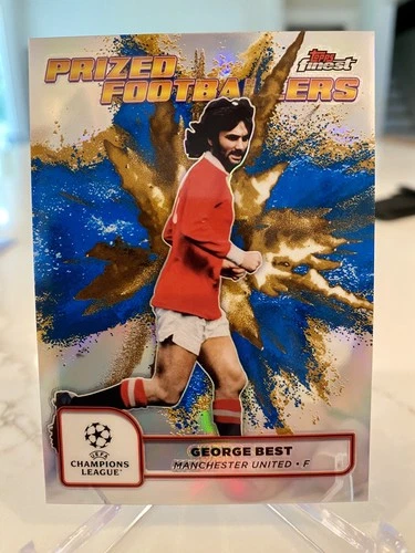 2024-25 Topps Finest UEFA George Best Prized Footballers Fusion Blue Gold SSP