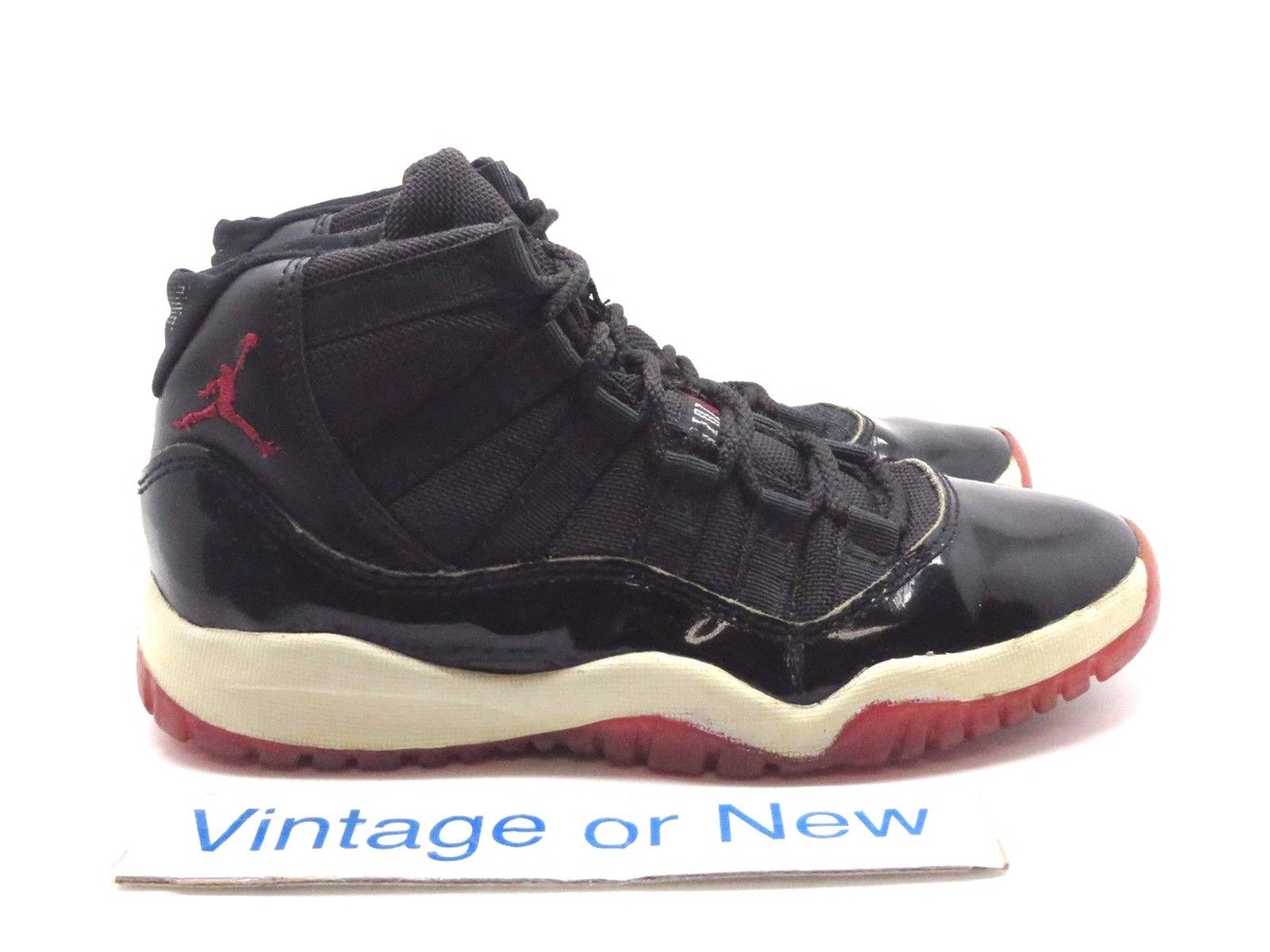 NIKE ナイキ 1996年 オリジナル AIR JORDAN 11 BRED VTG OG Nike Air Jordan XI 11 Bred PS 1996 sz 3Y | eBay